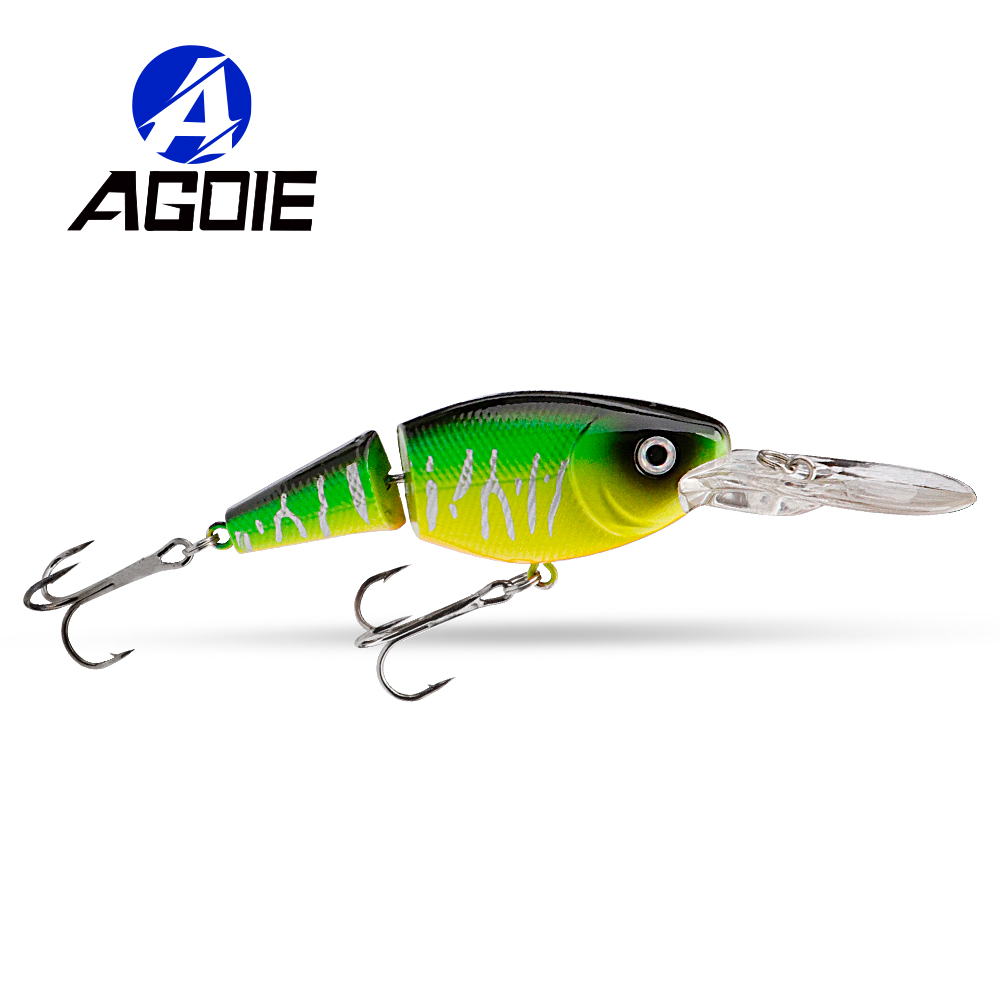 Fishing Lure Popper - Agoie mergulho profundo crankbaits articulado swimbait