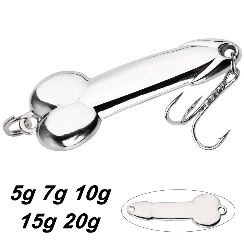 Fishing Lure Spinnerbait - Metal Spoon Penis Shape Fishing Lures,