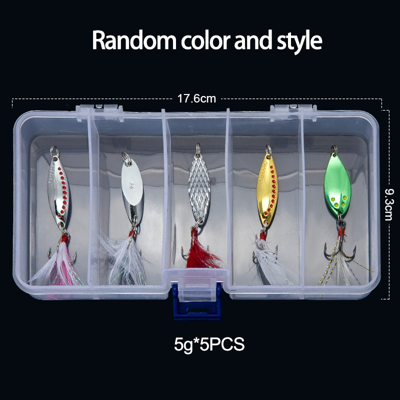 Fishing Lure Spoon - Colher de metal girador isca de