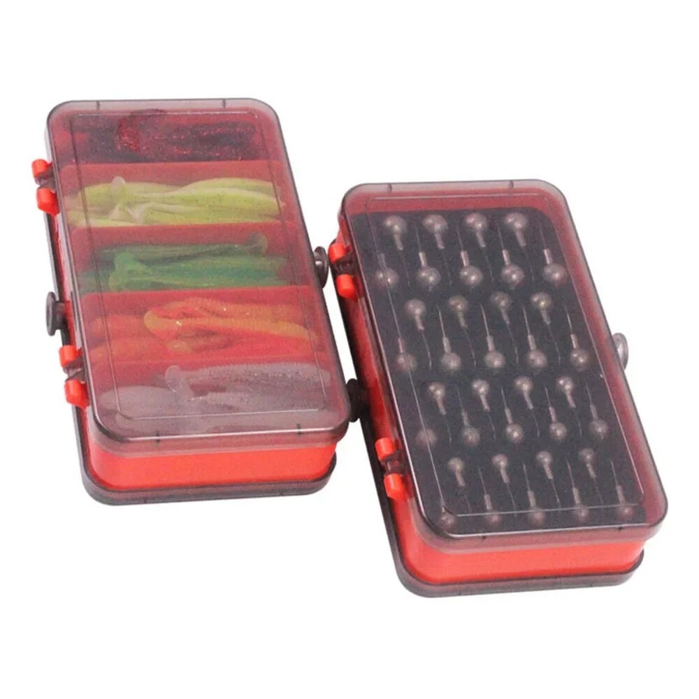 Fishing Lure Soft Plastic - Caixa de Iscas Portátil de Dupla