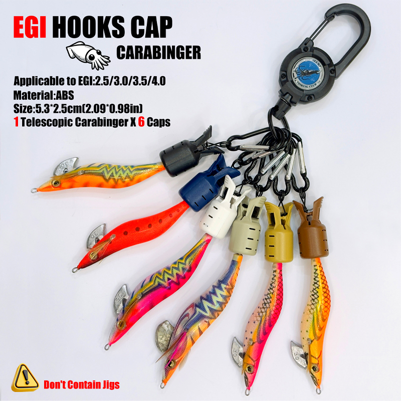 Fishing Lure Jig - Tampas de gancho de gabarito de