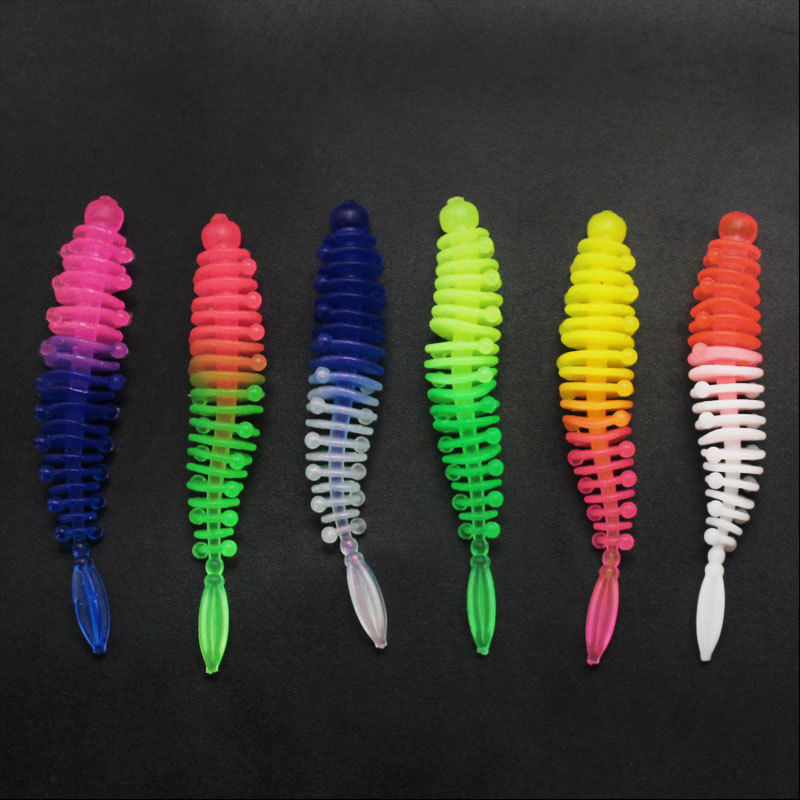 Fishing Lure Soft Plastic - Iscas macias para pesca de trutas,