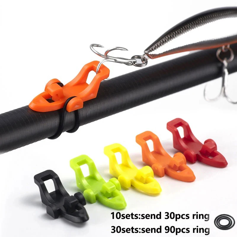 Fishing Lure Jig - 10 Peças Suporte de Anzóis para