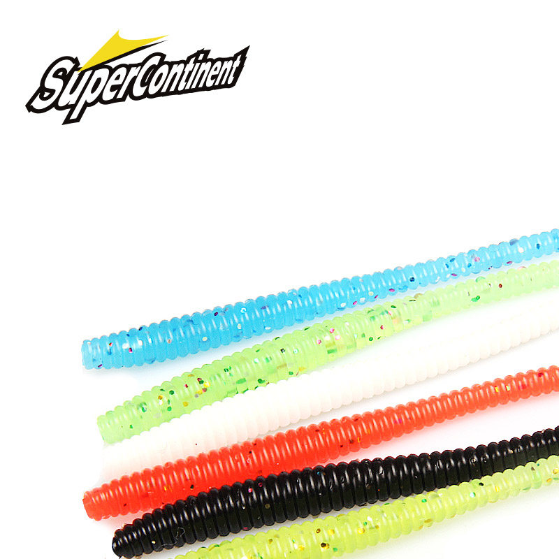 Fishing Lure Soft Plastic - Supercontinente afundando lento minhoca iscas macias