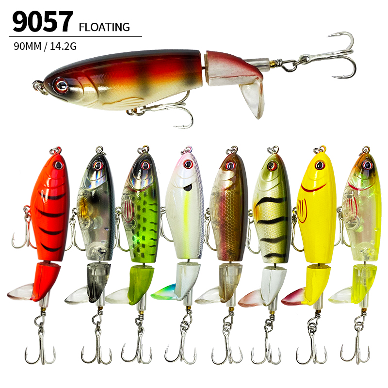 Fishing Lure Soft Plastic - 14g 90mm cauda rotativa isca de