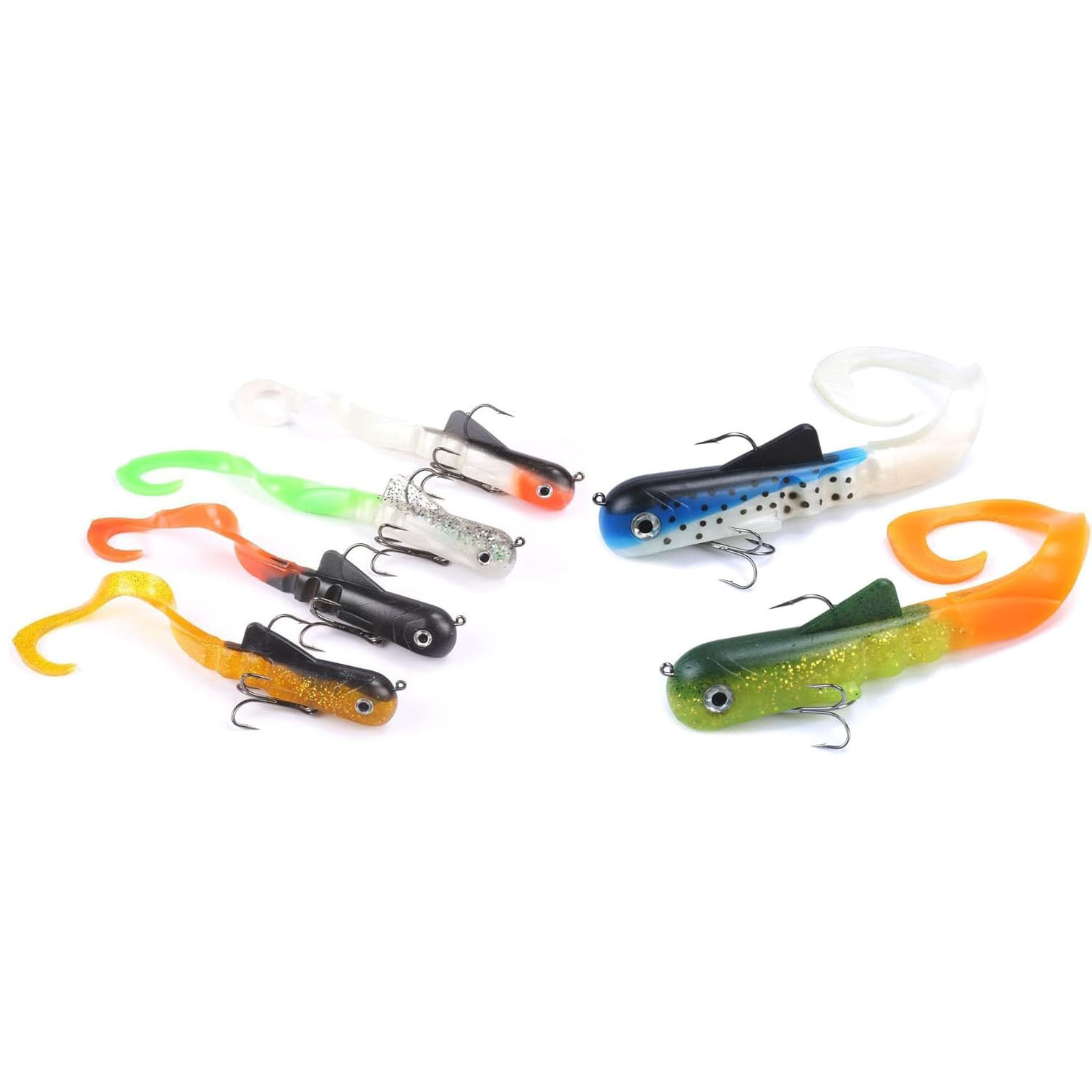 Fishing Lure Soft Plastic - 6 pçs/lote Pique Almiscarado Bull Dawg