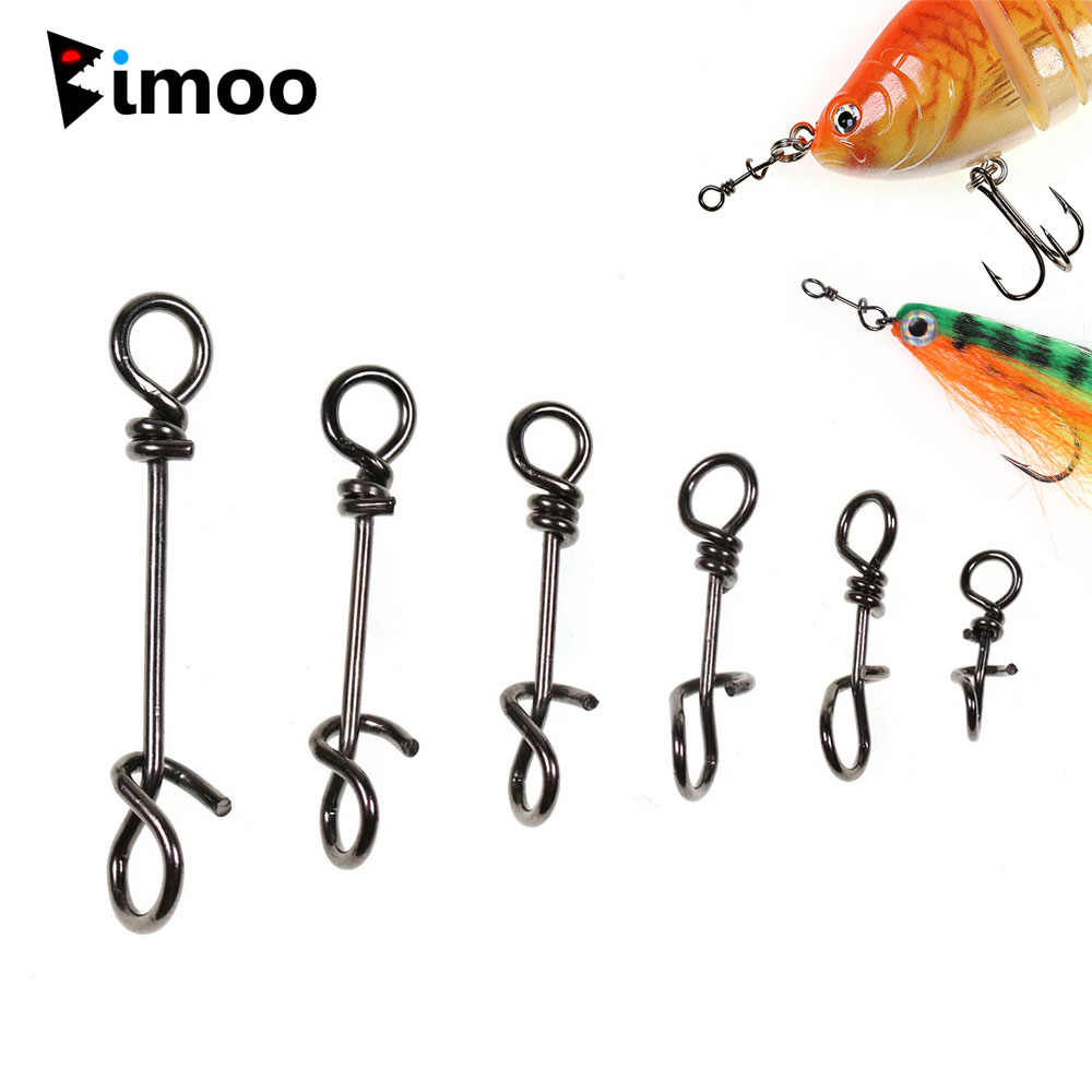 Fishing Lure Accessories - Bimoo 50 Peças Conector de Aço
