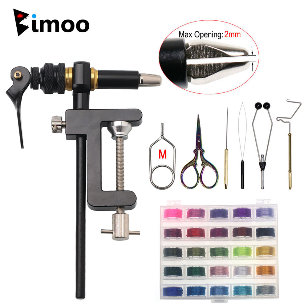 Fishing Lure Making Kit - Bimoo-C-Clamp Fly Tying Tool Kit, aço