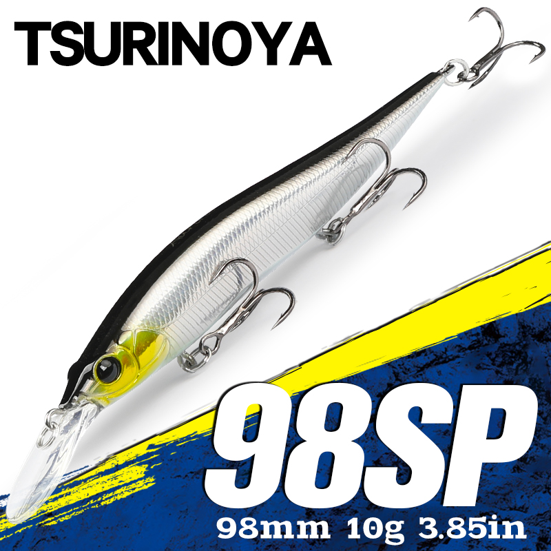 Fishing Lure Spinnerbait - Tsurinoya suspensão minnow jerkbait aurora 98sp