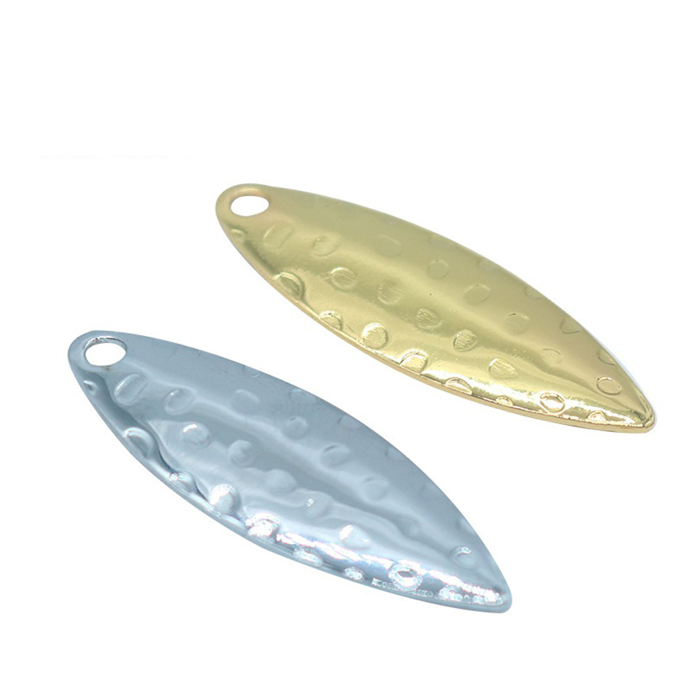 Fishing Lure Spoon - Willow Leaf Lantejoula Pit, Superfície DIY,