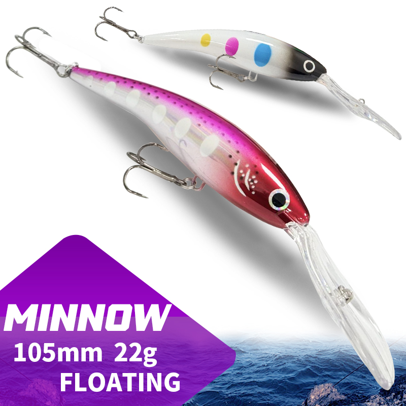 Fishing Lure Jerkbait - Isca Artificial Flutuante 105F Minnow 105MM
