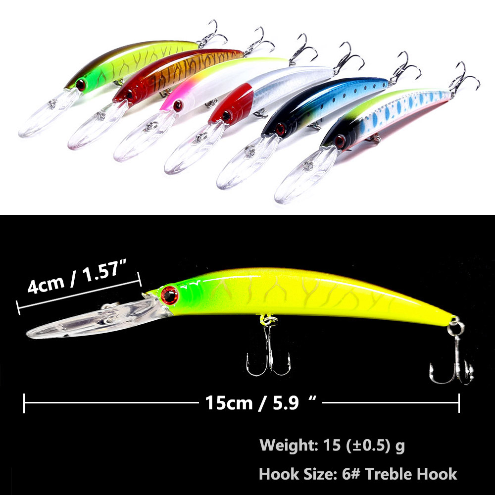 1 pçs 15cm 15g mergulho profun - Fishing Lure Spinnerbait avaliação e preço