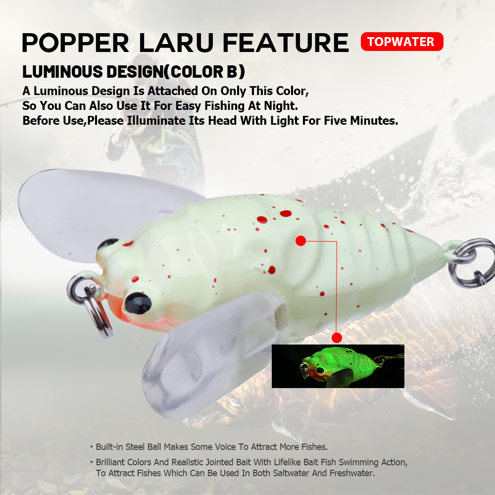 Agoie-isca de popper topwater  - Fishing Lure Spinnerbait avaliação e preço