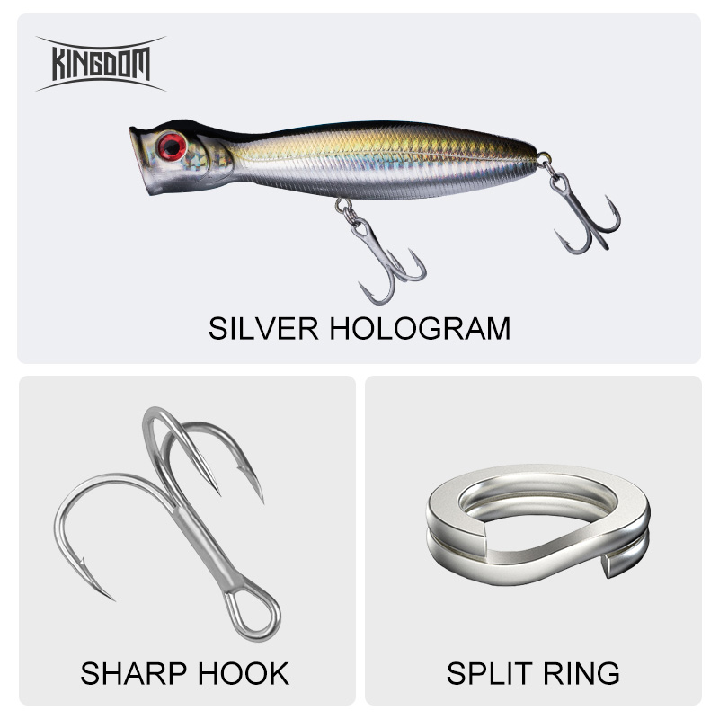 Reino flutuante popper isca de - Fishing Lure Popper avaliação e preço