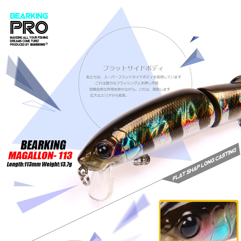 Bearking 1 peça 113mm 13.7g is - Fishing Lure Crankbait avaliação e preço