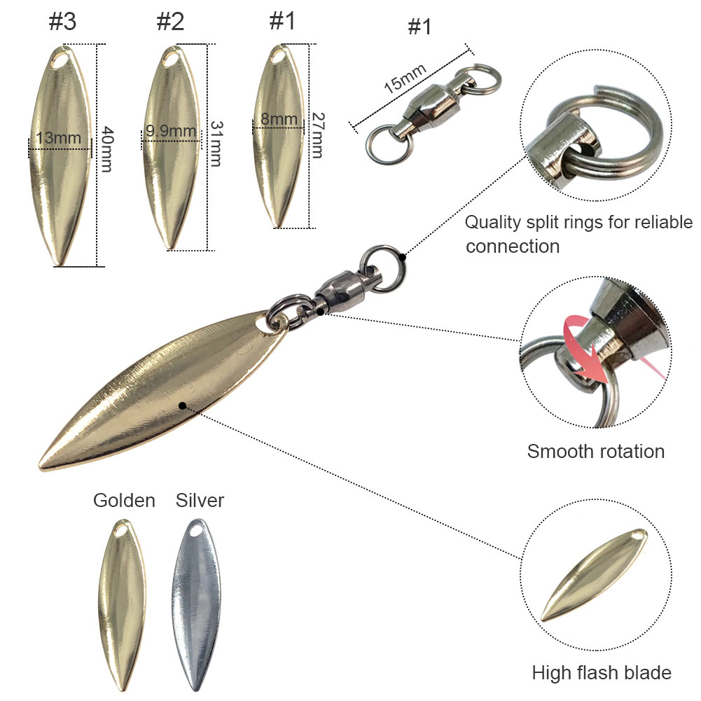 10 pçs lâminas de folha de sal - Fishing Lure Buzzbait avaliação e preço