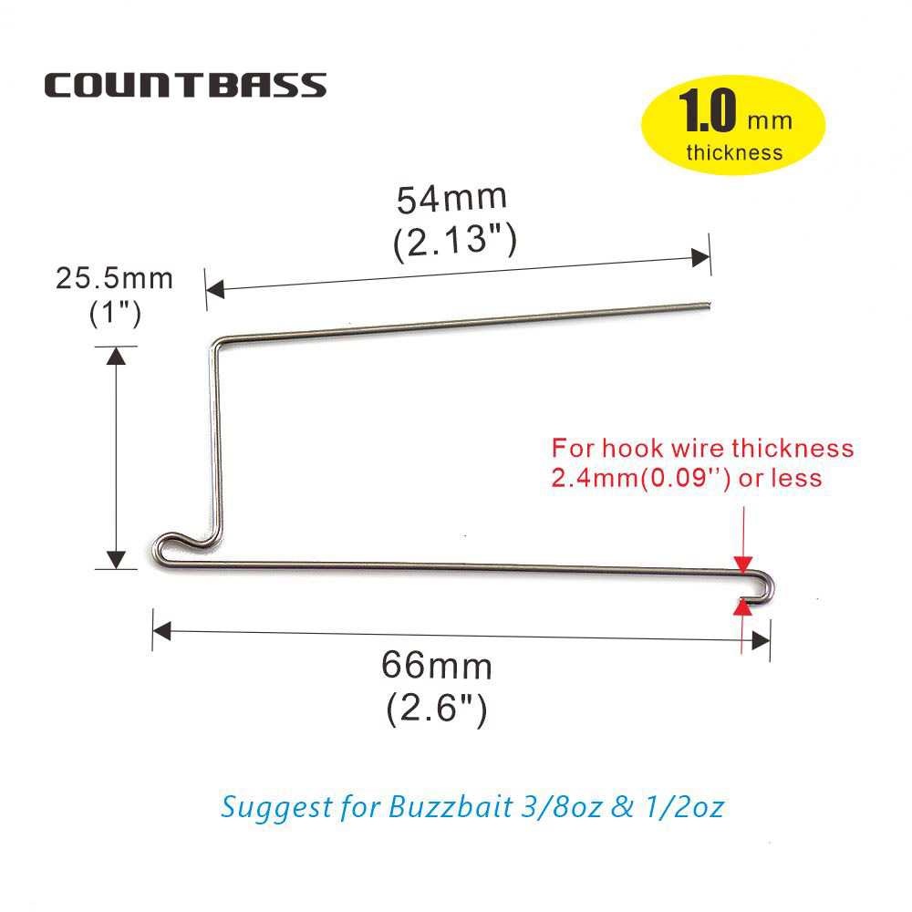 Countbass 50 pçs pesados aço i - Fishing Lure Buzzbait avaliação e preço