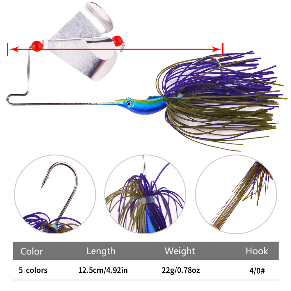 Isca de Pesca Buzzbait de 22g  - Fishing Lure Buzzbait avaliação e preço