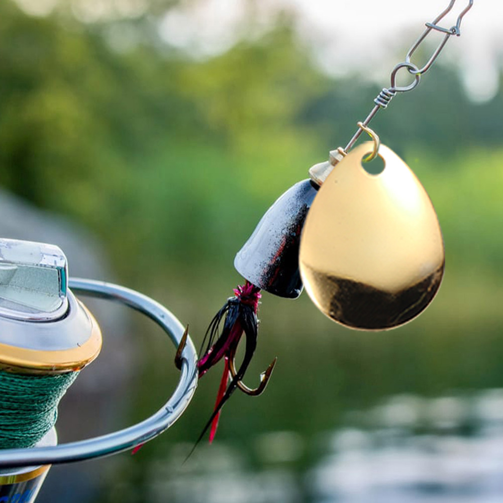 50 peças de iscas giratórias p - Fishing Lure Blade Bait avaliação e preço