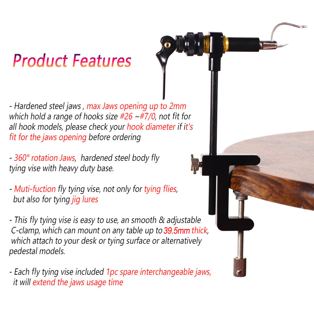 Bimoo-C-Clamp Fly Tying Tool K - Fishing Lure Making Kit avaliação e preço
