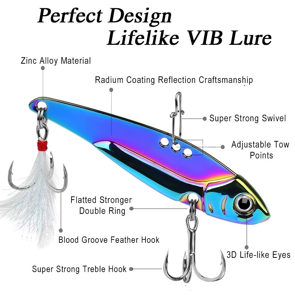 Isca Artificial Metálica Vib B - Fishing Lure Blade Bait avaliação e preço