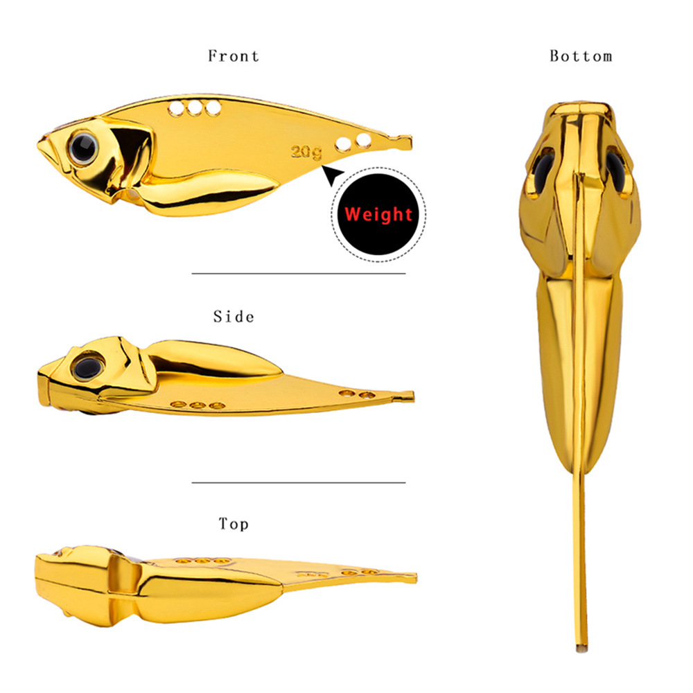 Isca de Pesca Personalizada co - Fishing Lure Blade Bait avaliação e preço