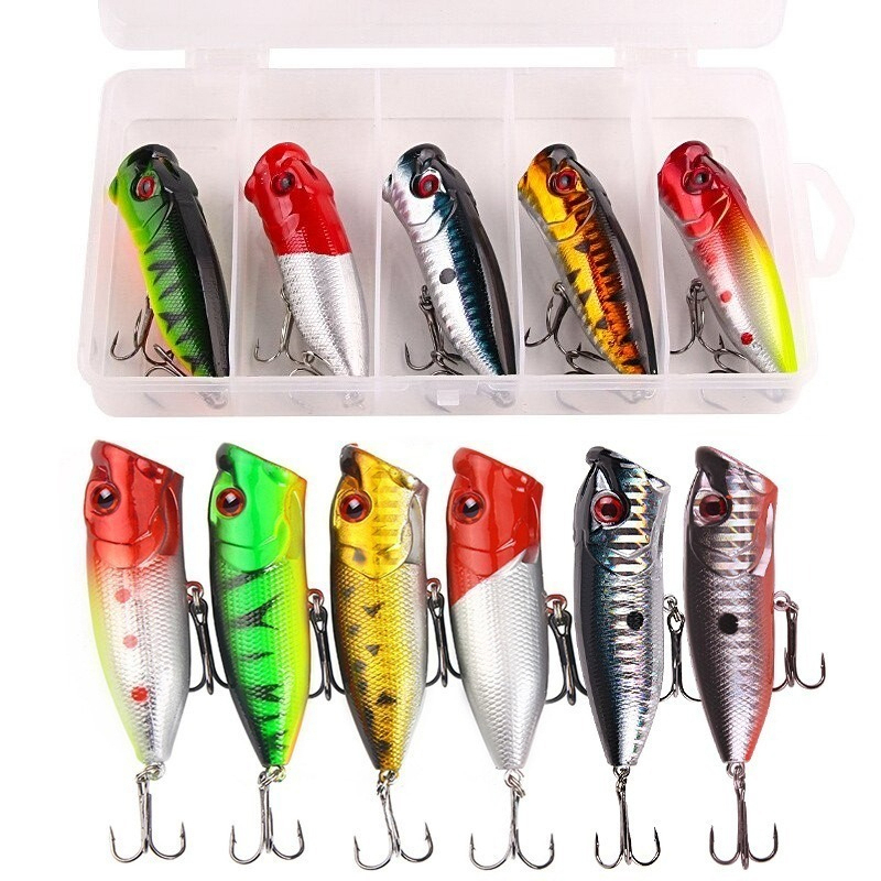 6 peças 6 cores (saco opp)/5 p - Fishing Lure Topwater avaliação e preço