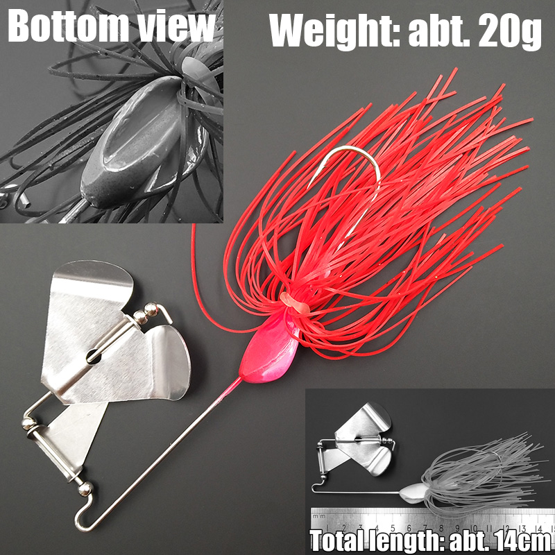 Wusanban Lunker Spinner Iscas  - Fishing Lure Buzzbait avaliação e preço
